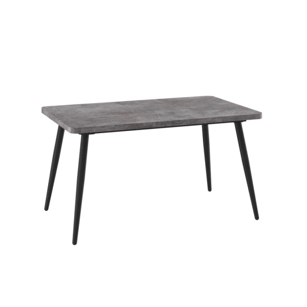 Стол BORG-140, раздвижной 140(180)х85, ДЫМЧАТАЯ КЕРАМИКА/ЧЕРНЫЙ)